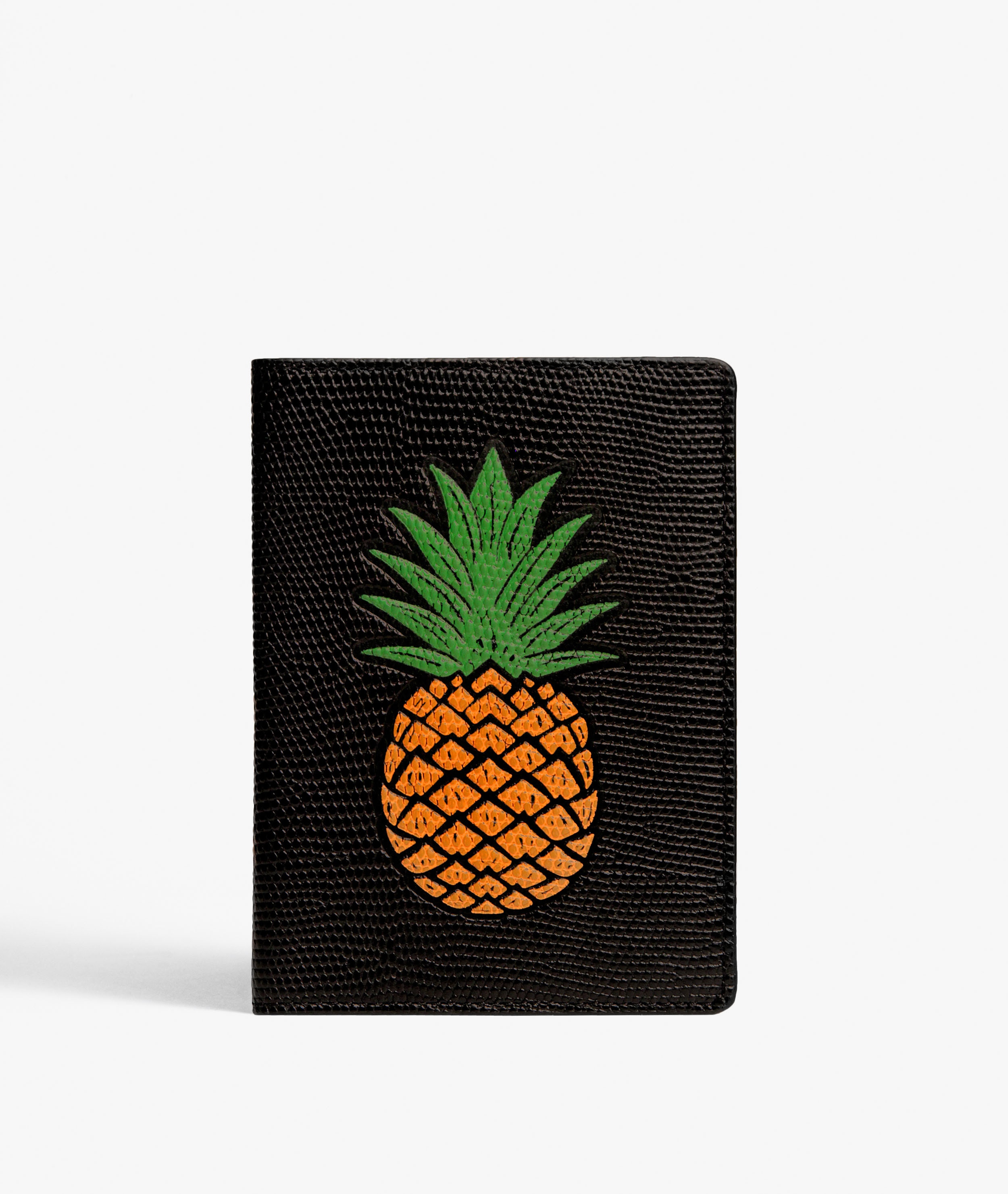 Pass Deksel Pineapple Orange Lizard Black