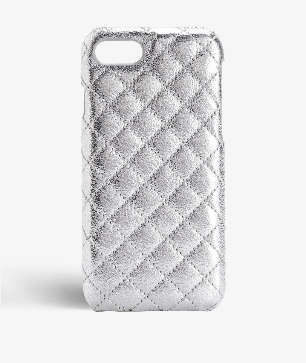 Deksel iPhone 7 Quilted Metallic Silver