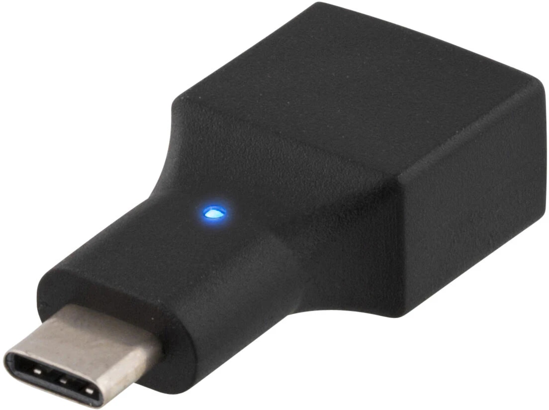 USB 2.0 Adapter USB-C til USB-A svart