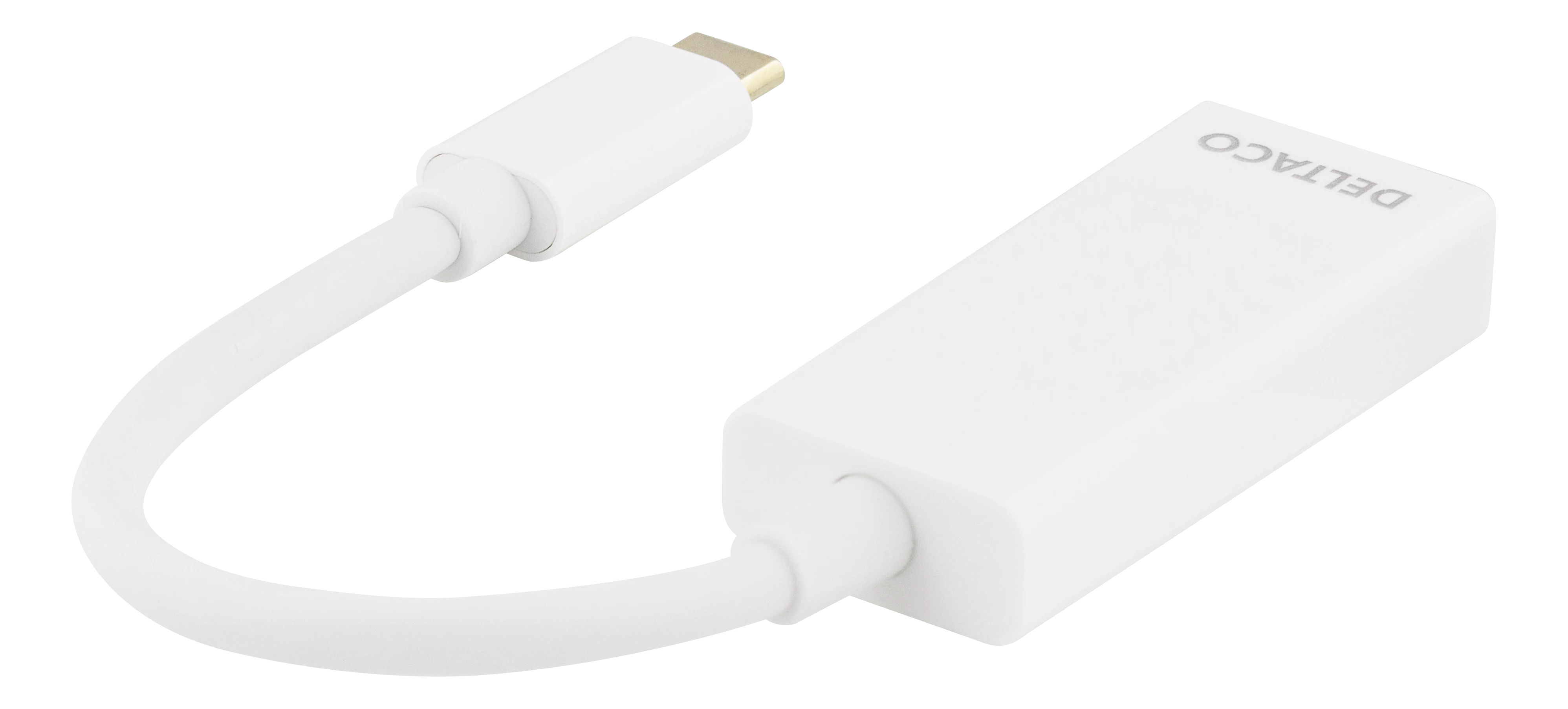 USB-C til DisplayPort-adapter hvit