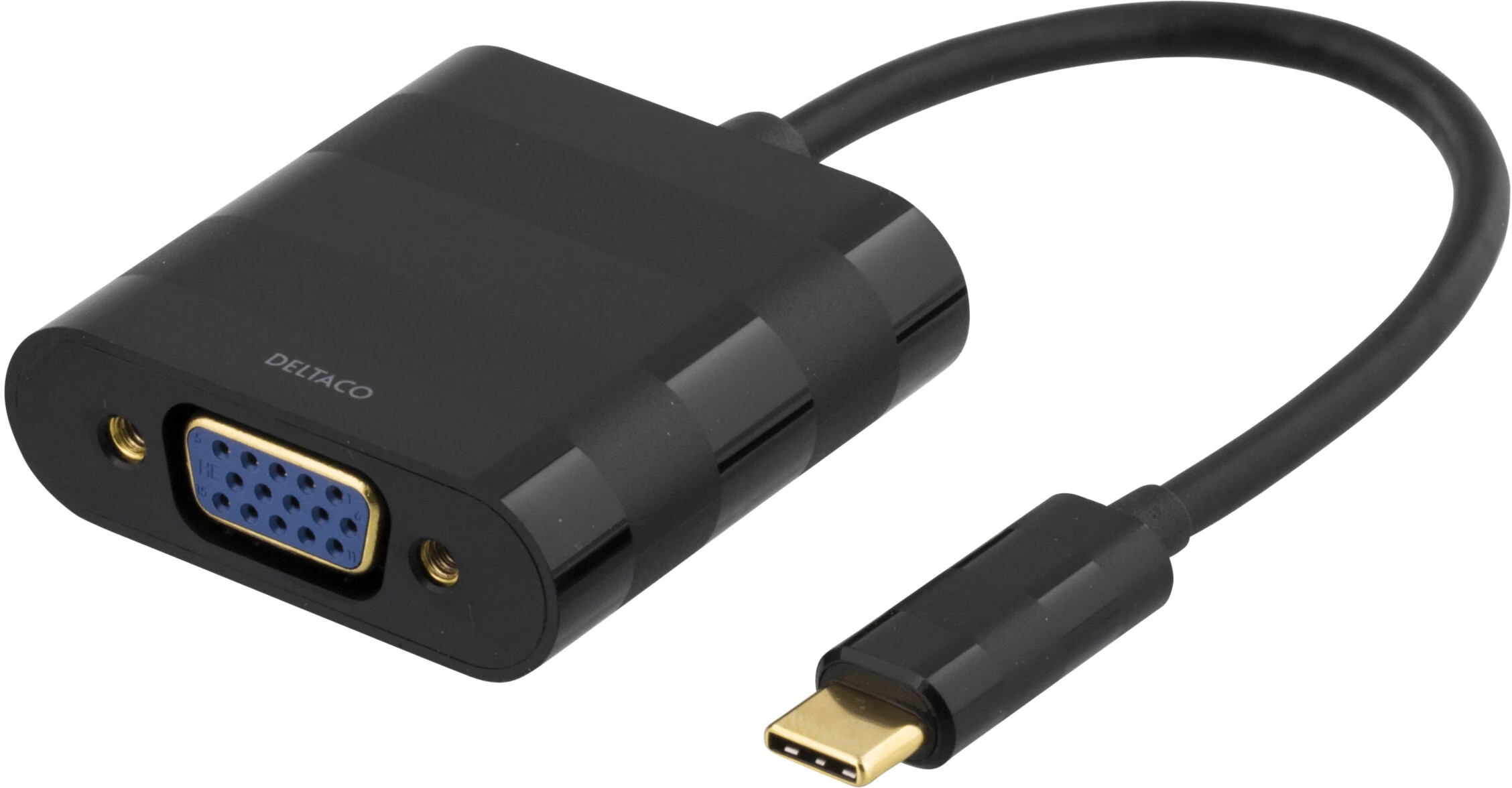 VGA-adapter USB-C til VGA svart