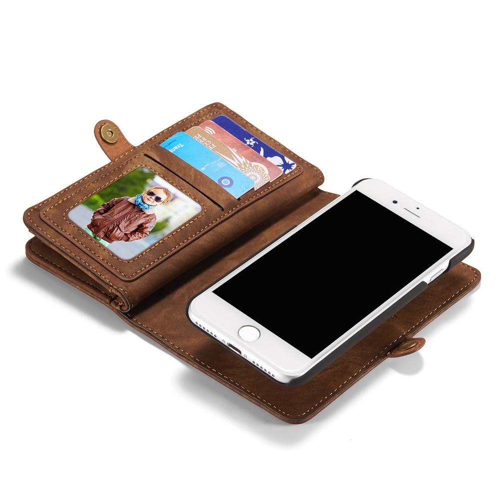 Multi-slot Lommeboksetui iPhone SE (2020) brun