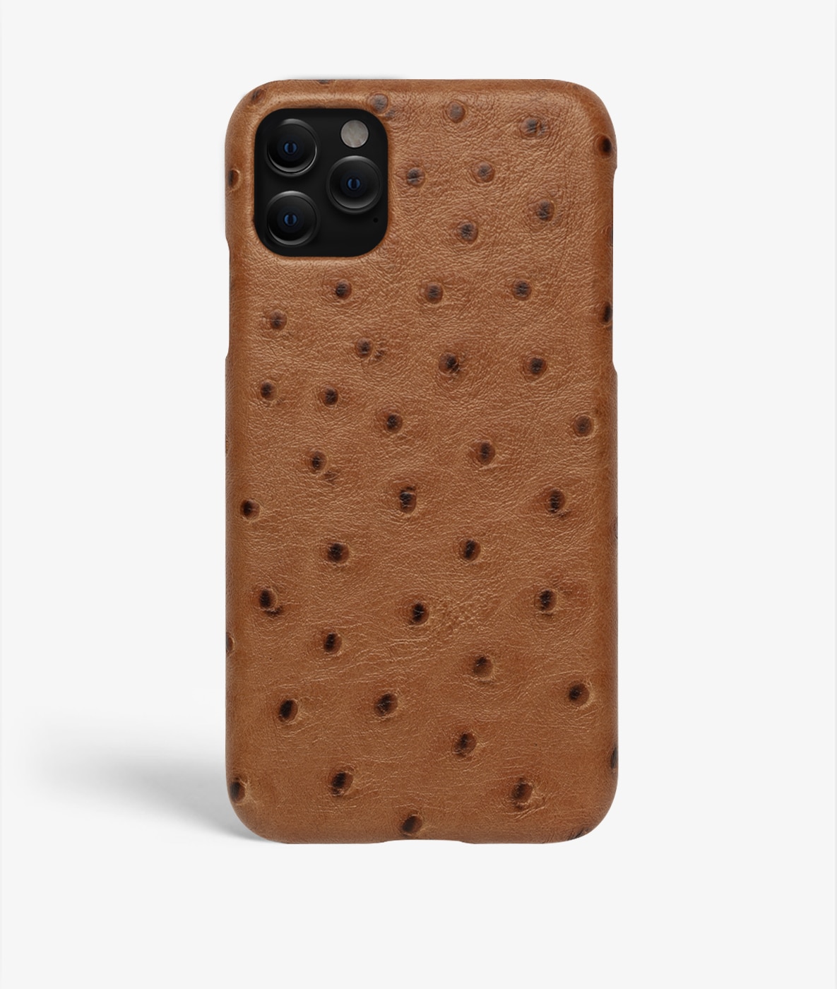 Deksel iPhone 12/iPhone 12 Pro Ostrich Cognac