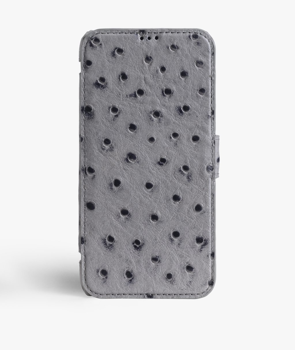 Lommebokdeksel iPhone X/XS Ostrich Grey