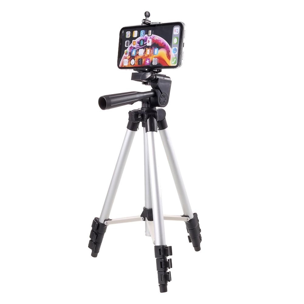 Premium stativ tripod for smartphones sølv