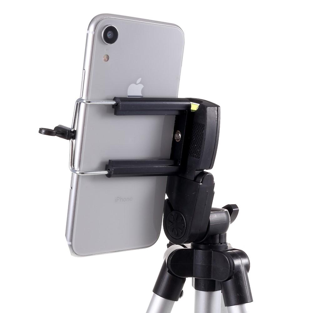 Premium stativ tripod for smartphones sølv